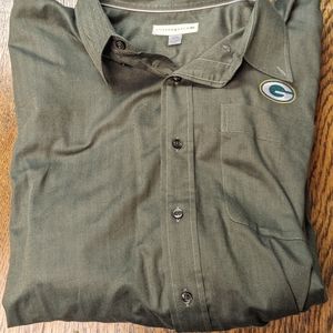 Cutter & Buck Men's XL Green Bay Packers Button Down